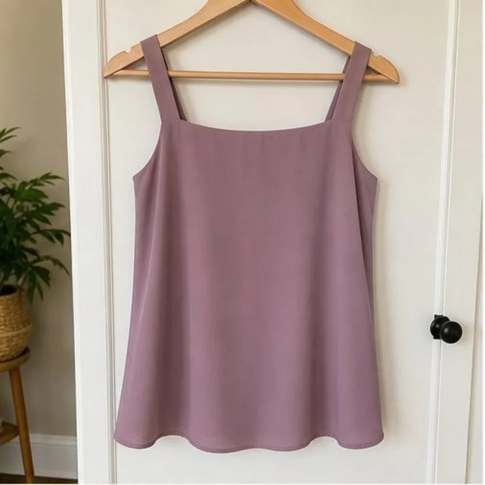 Classic Square Neck Camisole in Dusty Mauve